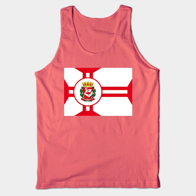 Flag of Sao Paulo Brazil Tank Top by brigadeiro